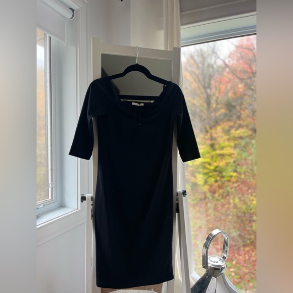 Black Zara Dress Fits M - Picture 1 of 2